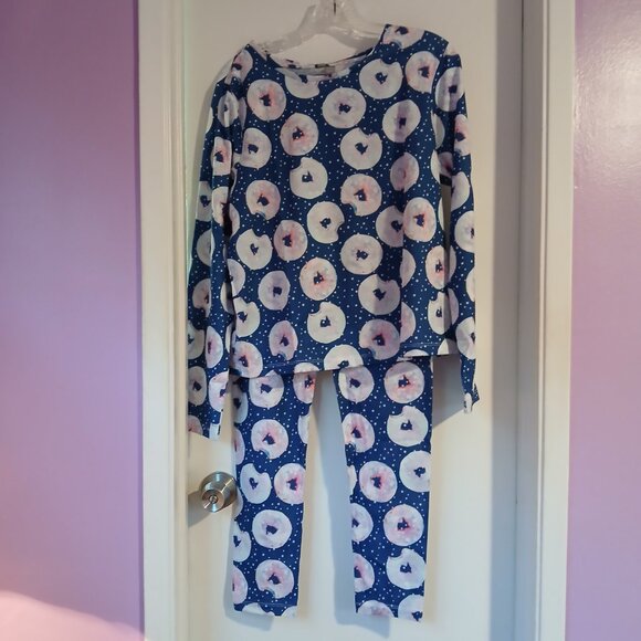 Asos Women's Pajama Set Blue Doughnut Print US SZ 6 NWT - Picture 7 of 10